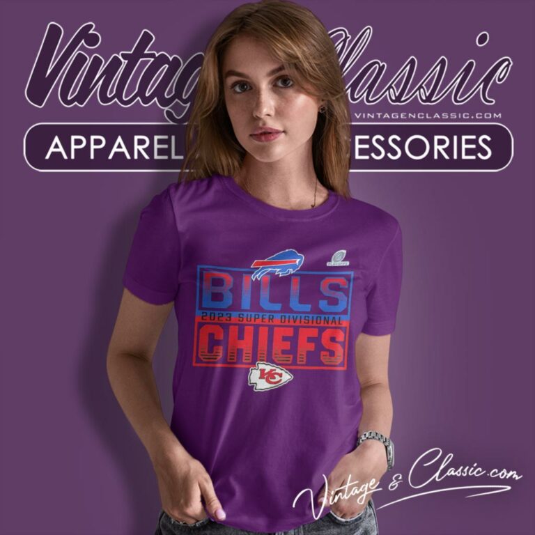 Kansas City Chiefs Vs Buffalo Bills 2023 Super Divisional Round Women T Shirt Kansas City Chiefs Vs Buffalo Bills 2023 Super Divisional Round Women T Shirt