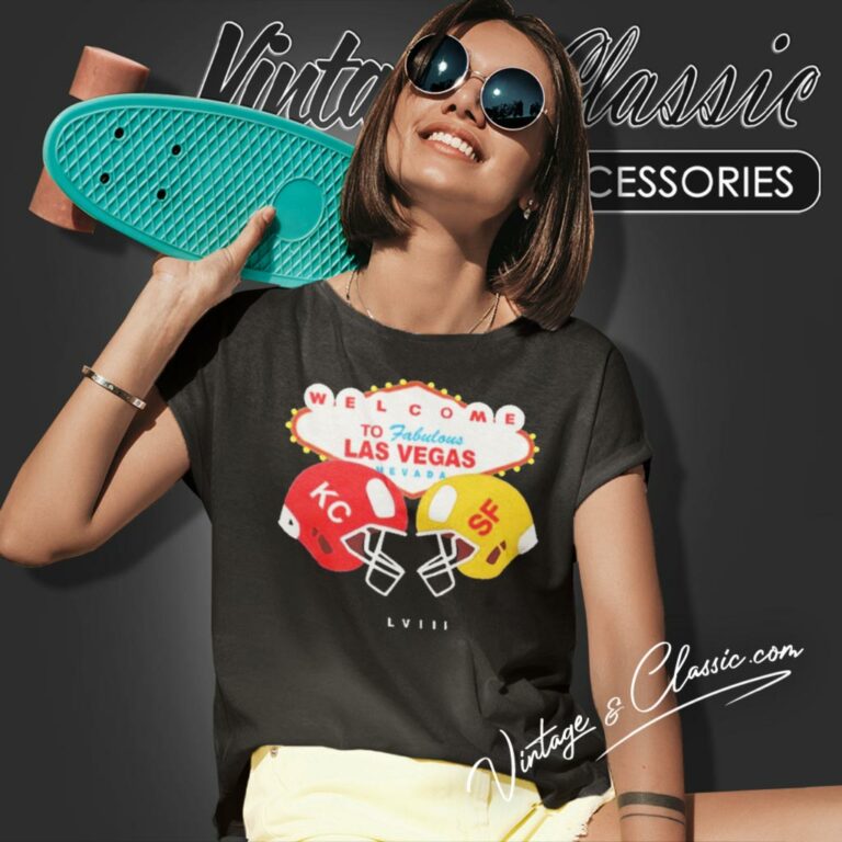 Kansas City Chiefs Vs San Francisco 49ers Championship In Vegas 2024 Women T Shirt Kansas City Chiefs Vs San Francisco 49ers Championship In Vegas 2024 Women T Shirt