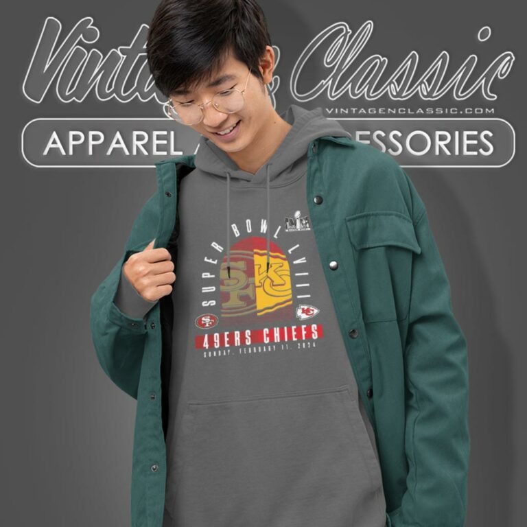 Kansas City Chiefs Vs San Francisco 49ers Super Bowl Lviii Matchup Final Hoodie Kansas City Chiefs Vs San Francisco 49ers Super Bowl Lviii Matchup Final Hoodie