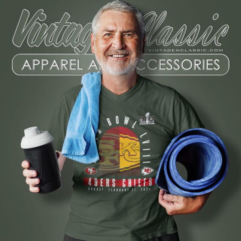 Kansas City Chiefs Vs San Francisco 49ers Super Bowl Lviii Matchup Final V Neck TShirt Kansas City Chiefs Vs San Francisco 49ers Super Bowl Lviii Matchup Final V Neck TShirt