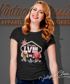Kansas City Chiefs Vs San Francisco 49ers Super Bowl Lviii Matchup Women T Shirt