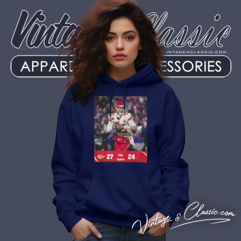 Kansas City Chiefs Win 27 24 Buffalo Bills 2023 Nfl Playoff Divisional Round Final Hoodie Kansas City Chiefs Win 27 24 Buffalo Bills 2023 Nfl Playoff Divisional Round Final Hoodie
