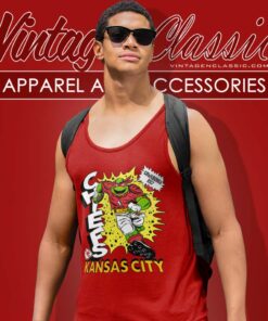 Kansas City Chiefs X Tmnt Raphael Shirt Cowabunga Kc Tank Top Racerback