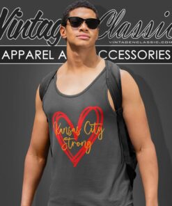Kansas City Kc Strong Heart Tank Top Racerback