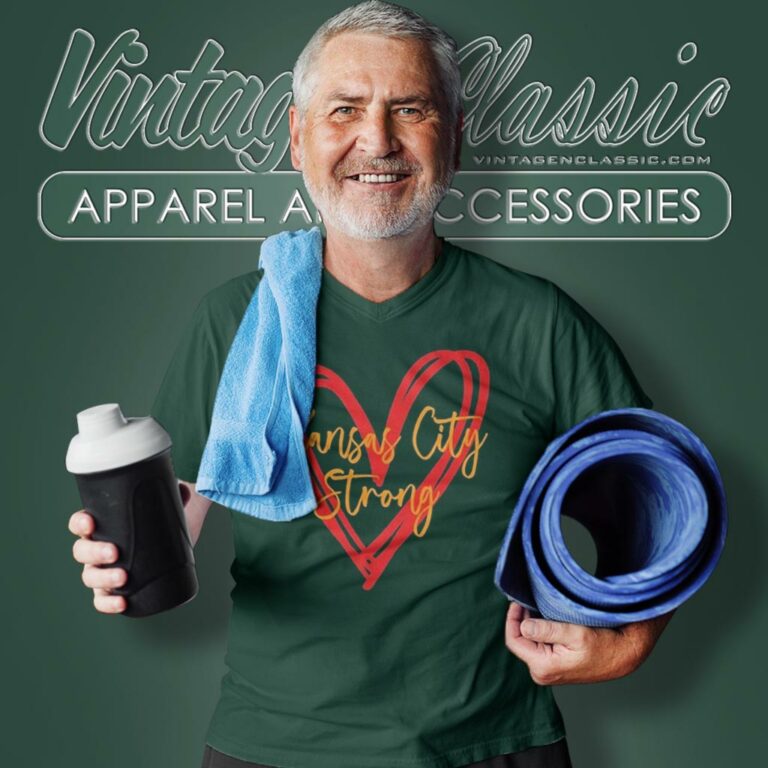 Kansas City Kc Strong Heart V Neck TShirt Kansas City Kc Strong Heart V Neck TShirt