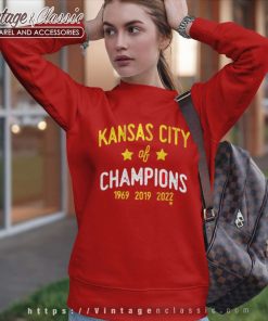 Kansas City Of Champions Shirt Kansas City Chiefs Breakingt Super Bowl Lvii Sweatshirt