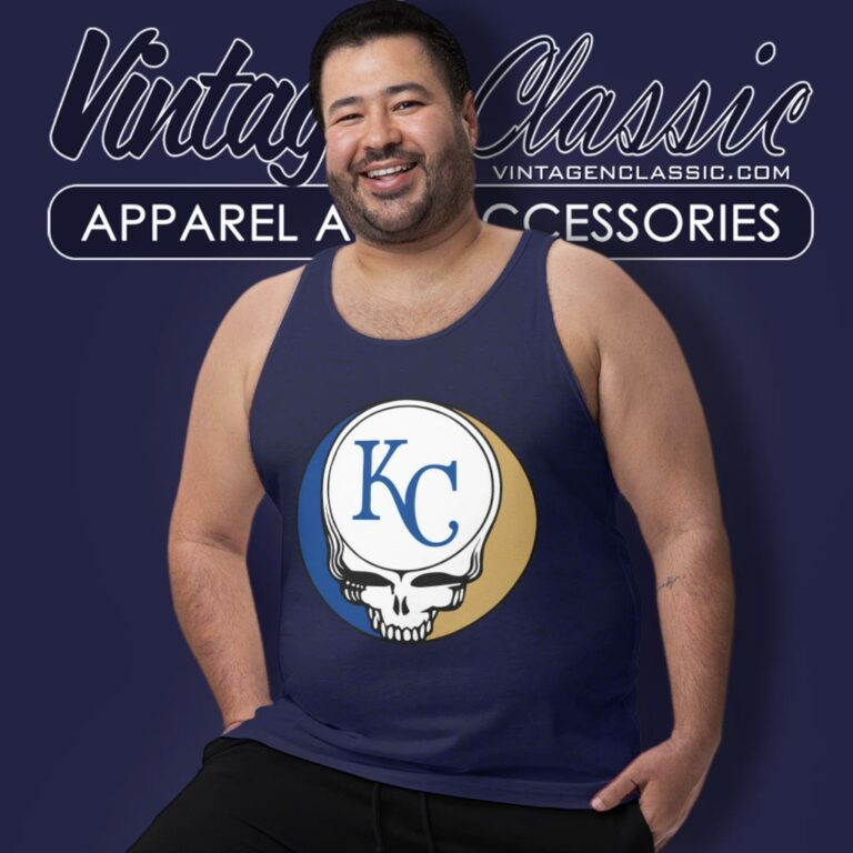 Kansas City Royals Grateful Dead Steal Your Face Tank Top Racerback Kansas City Royals Grateful Dead Steal Your Face Tank Top Racerback