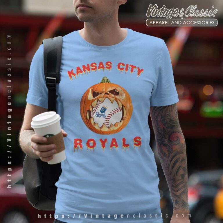 Kansas City Royals Halloween Pumpkin T Shirt Kansas City Royals Halloween Pumpkin T Shirt