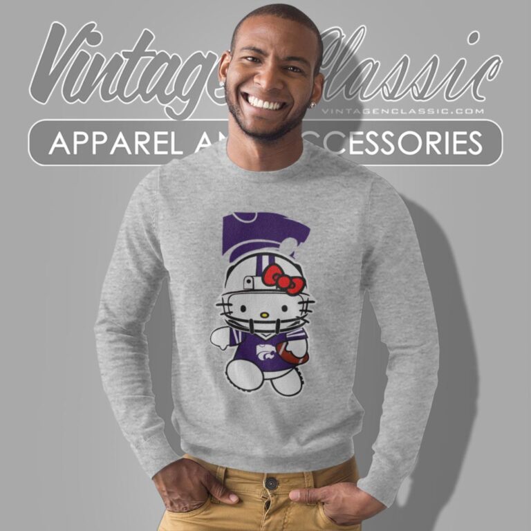 Kansas State Wildcats Hello Kitty Sweatshirt Kansas State Wildcats Hello Kitty Sweatshirt