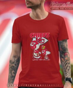 Kansas city Chiefs Lets Play Football Together Snoopy Shirt T shirt