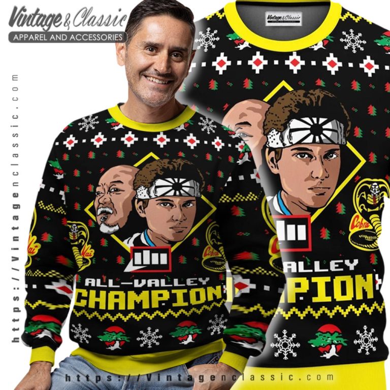 Karate Kid Christmas Ugly Christmas Sweater Men Ugly Sweater Karate Kid Christmas Ugly Christmas Sweater Men Ugly Sweater