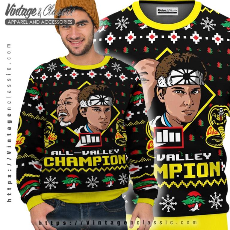 Karate Kid Christmas Ugly Christmas Sweater Ugly Sweater Karate Kid Christmas Ugly Christmas Sweater Ugly Sweater