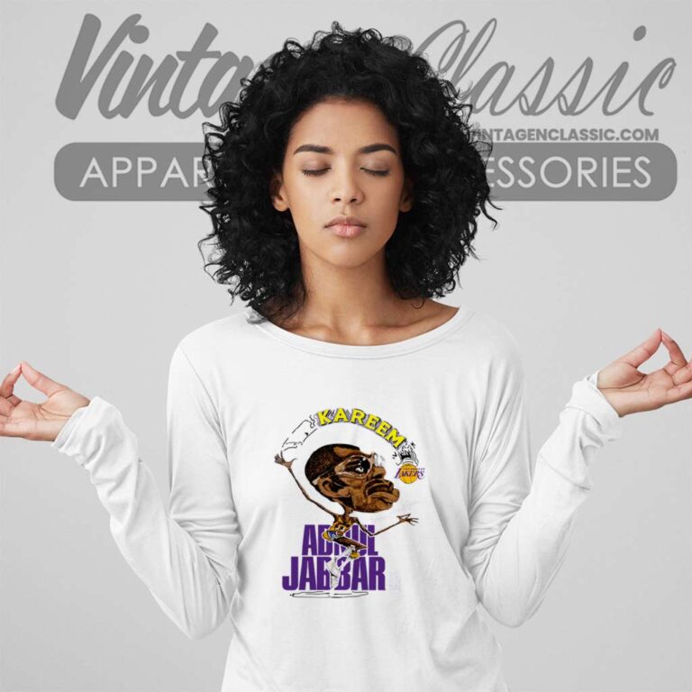 Kareem Abdul Jabbar Caricature 80s Lakers Sweatshirt Kareem Abdul Jabbar Caricature 80s Lakers Sweatshirt