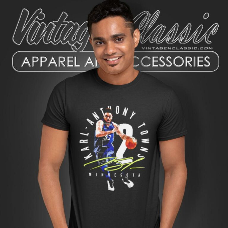 Karl Anthony Towns Minnesota Timberwolves Signature T Shirt Karl Anthony Towns Minnesota Timberwolves Signature T Shirt