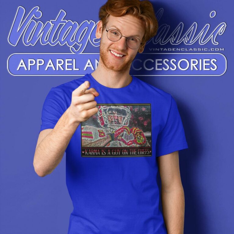 Karma Is A Guy On The Chiefs Travis Kelce Heart Hands T Shirt Karma Is A Guy On The Chiefs Travis Kelce Heart Hands T Shirt