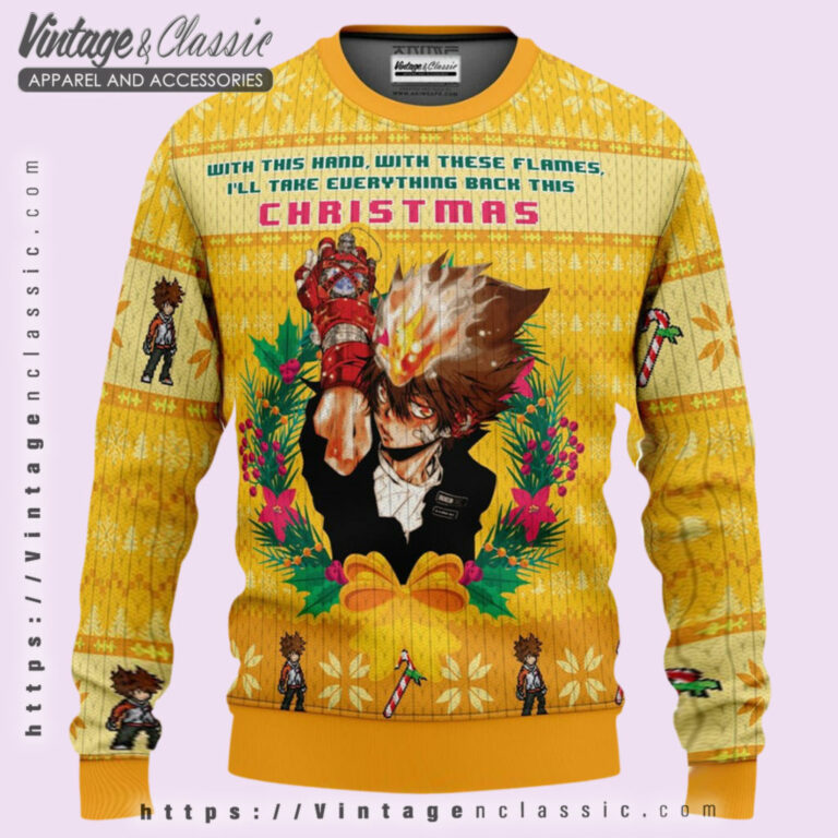 Katekyo Hitman Reborn Ugly Sweater Ugly Christmas Sweater Katekyo Hitman Reborn Ugly Sweater Ugly Christmas Sweater