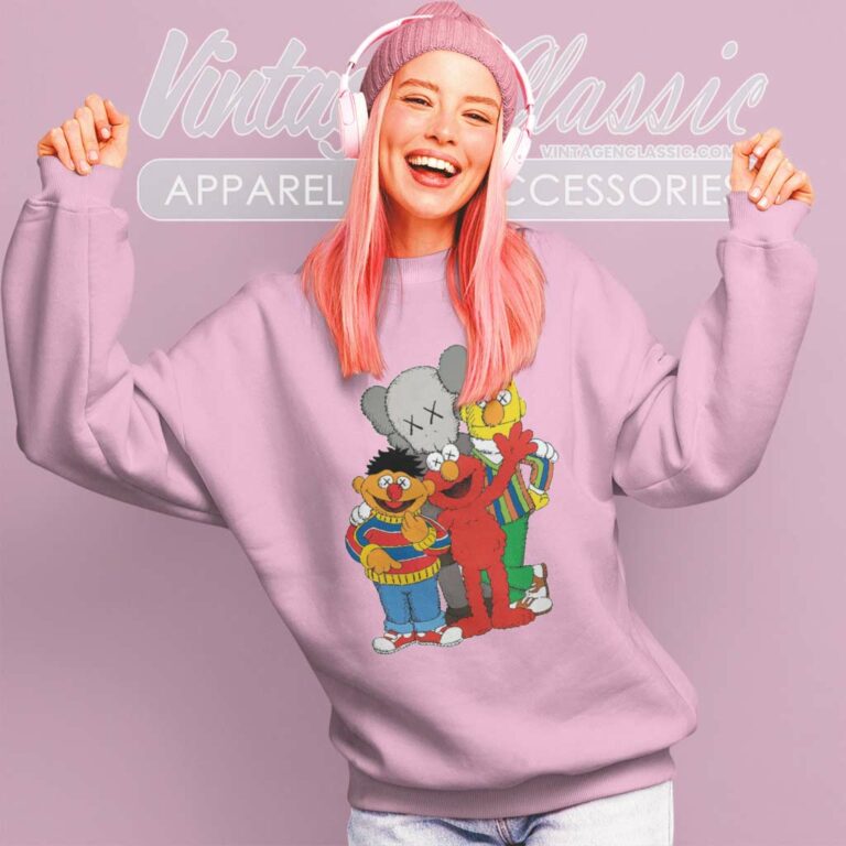 Kaws X Sesame Street Graphic Sweatshirt Kaws X Sesame Street Graphic Sweatshirt