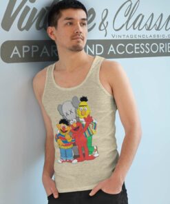 Kaws X Sesame Street Graphic Tank Top Racerback