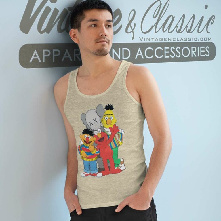 Kaws X Sesame Street Graphic Tank Top Racerback Kaws X Sesame Street Graphic Tank Top Racerback