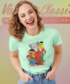 Kaws X Sesame Street Graphic Women TShirt