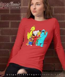 Kaws X Sesame Street Long Sleeve Tee