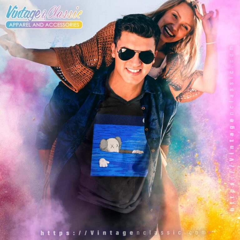 Kaws X Uniqlo Ut Art Book Cover Graphic V Neck TShirt Kaws X Uniqlo Ut Art Book Cover Graphic V Neck TShirt