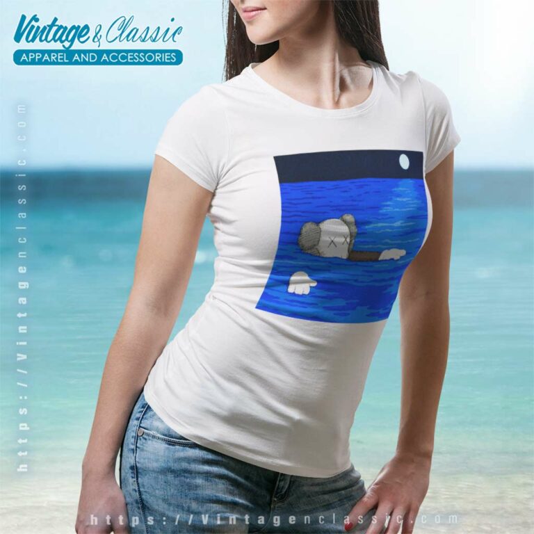 Kaws X Uniqlo Ut Art Book Cover Graphic Women TShirt Kaws X Uniqlo Ut Art Book Cover Graphic Women TShirt