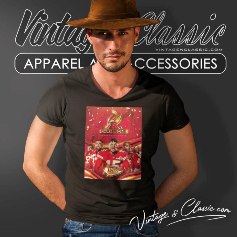 Kc Chiefs Afc Championship V Neck TShirt Kc Chiefs Afc Championship V Neck TShirt