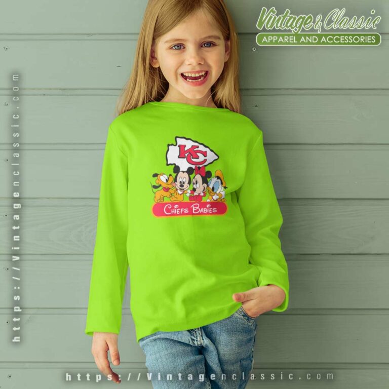 Kc Chiefs Disney Babies Nfl kids Longsleeve Kc Chiefs Disney Babies Nfl kids Longsleeve