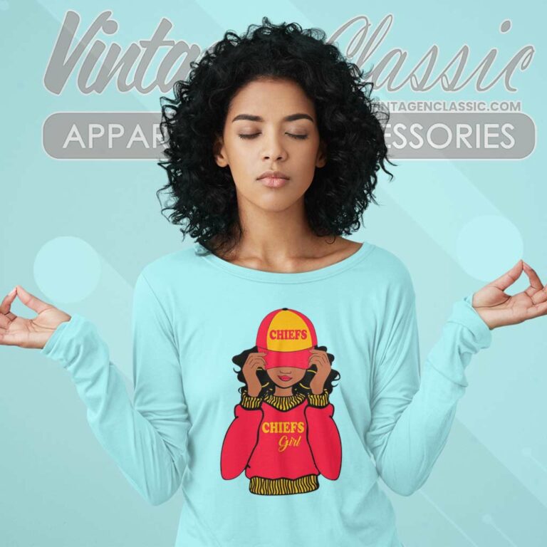 Kc Chiefs Girl Football Team Long Sleeve Tee Kc Chiefs Girl Football Team Long Sleeve Tee