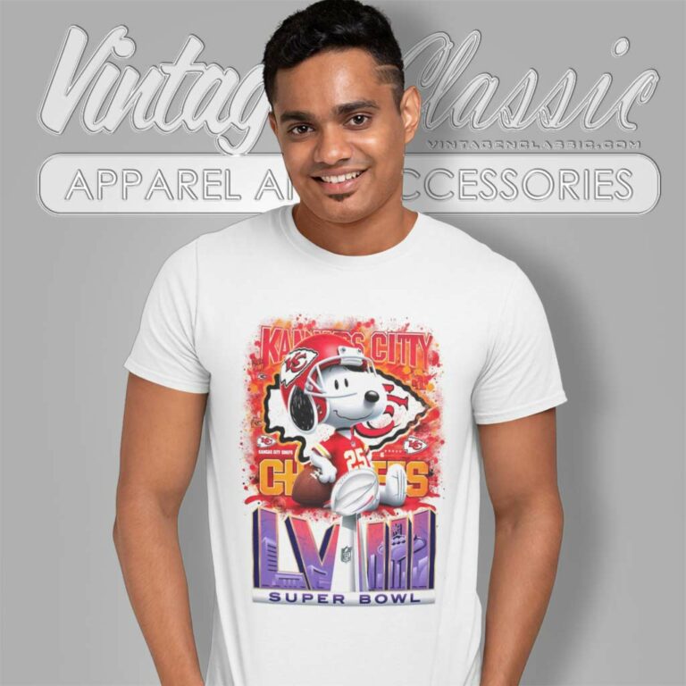 Kc Chiefs Snoopy Super Bowl 2024 T Shirt Kc Chiefs Snoopy Super Bowl 2024 T Shirt