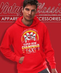 Kc Chiefs Super Bowl Champions 4x Hoodie