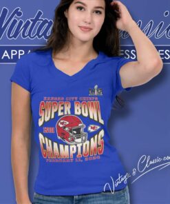 Kc Chiefs Super Bowl Lviii 2024 Champions V Neck TShirt