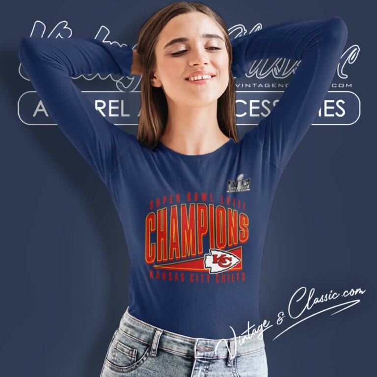 Kc Chiefs Super Bowl Lviii Champions Roster Long Sleeve Tee Kc Chiefs Super Bowl Lviii Champions Roster Long Sleeve Tee