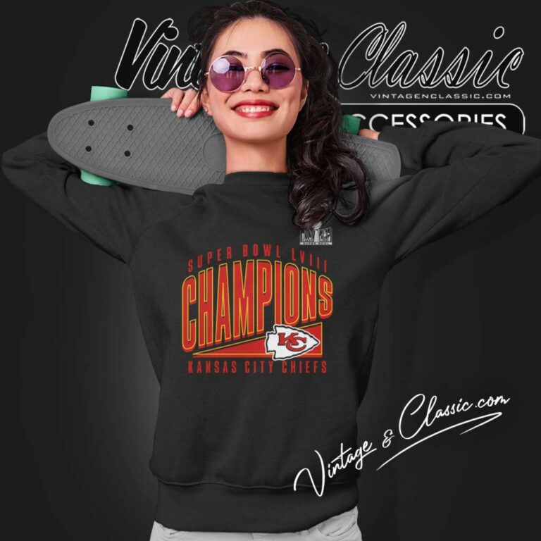 Kc Chiefs Super Bowl Lviii Champions Roster Sweatshirt Kc Chiefs Super Bowl Lviii Champions Roster Sweatshirt