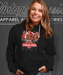 Kc Chiefs Super Bowl Lviii Champions Signatures Hoodie