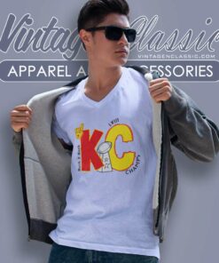 Kc Lviii Back 2 Back Super Bowl Champs V Neck TShirt