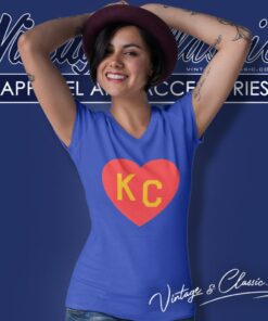 Kc Strong Heart Kansas City Chiefs V Neck TShirt