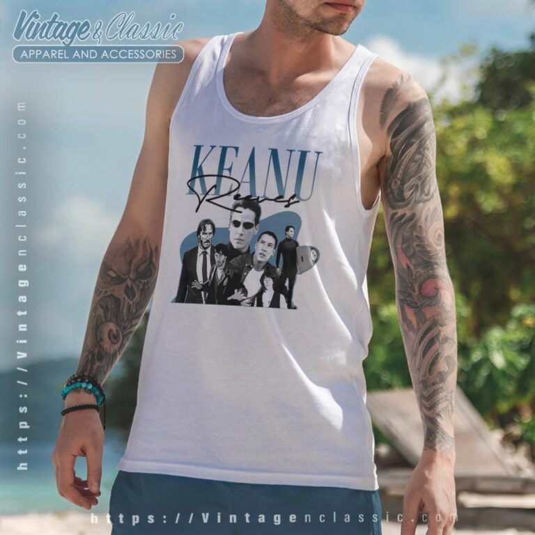 Keanu Reeves 1990 Tank Top Racerback Keanu Reeves 1990 Tank Top Racerback
