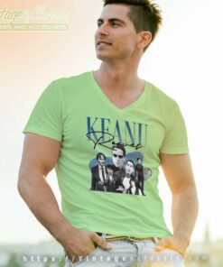 Keanu Reeves 1990 V Neck TShirt