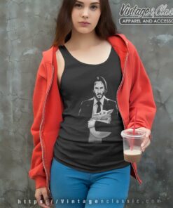 Keanu Reeves And Baby Yoda Tank Top Racerback