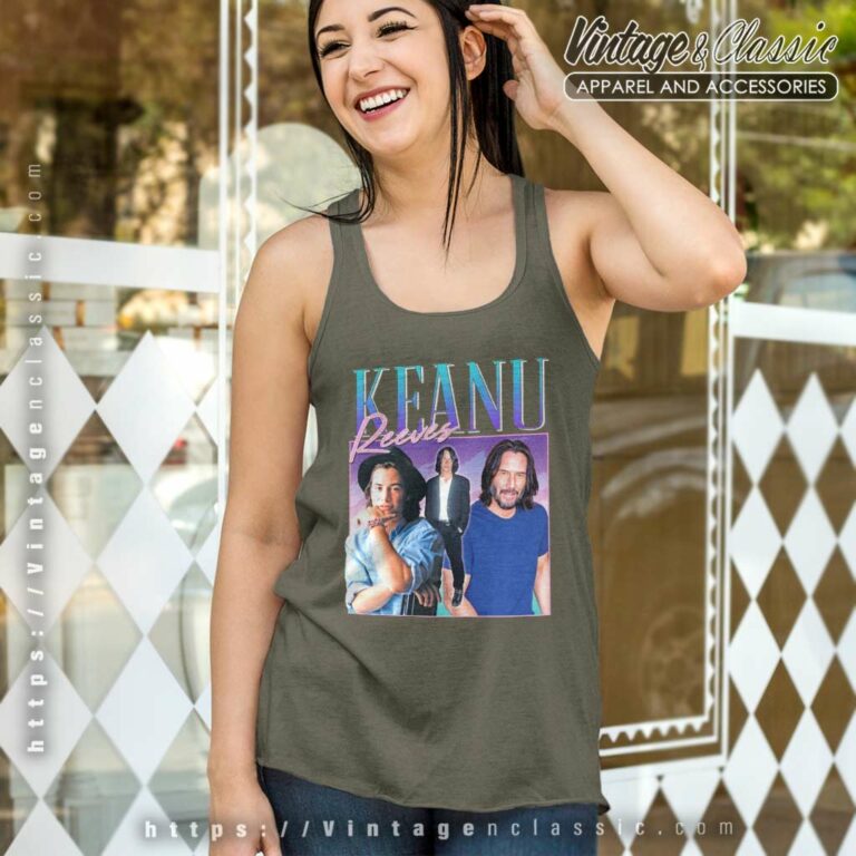 Keanu Reeves Homage Tank Top Racerback Keanu Reeves Homage Tank Top Racerback