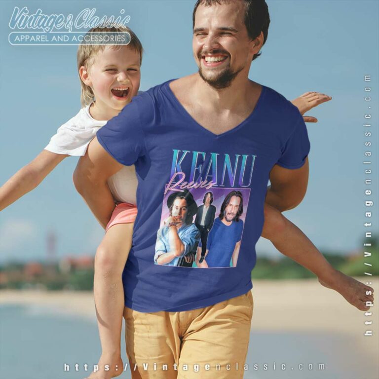 Keanu Reeves Homage V Neck TShirt Keanu Reeves Homage V Neck TShirt