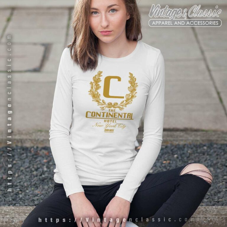 Keanu Reeves John Wick Shirt The Continental Hotel Nyc Long Sleeve Tee Keanu Reeves John Wick Shirt The Continental Hotel Nyc Long Sleeve Tee