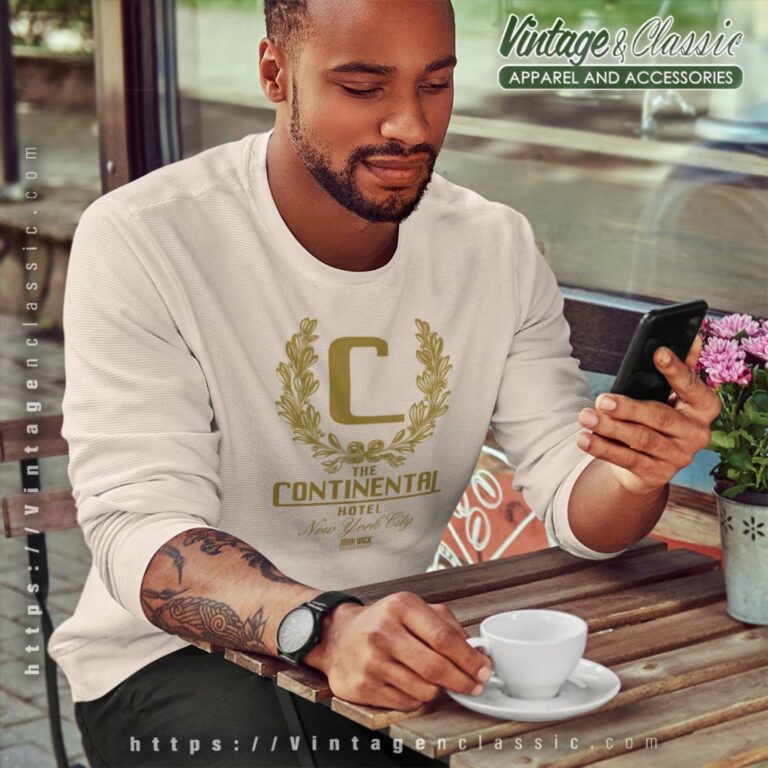 Keanu Reeves John Wick Shirt The Continental Hotel Nyc Sweatshirt Keanu Reeves John Wick Shirt The Continental Hotel Nyc Sweatshirt