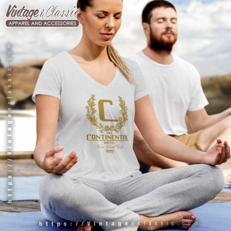 Keanu Reeves John Wick Shirt The Continental Hotel Nyc V Neck TShirt Keanu Reeves John Wick Shirt The Continental Hotel Nyc V Neck TShirt