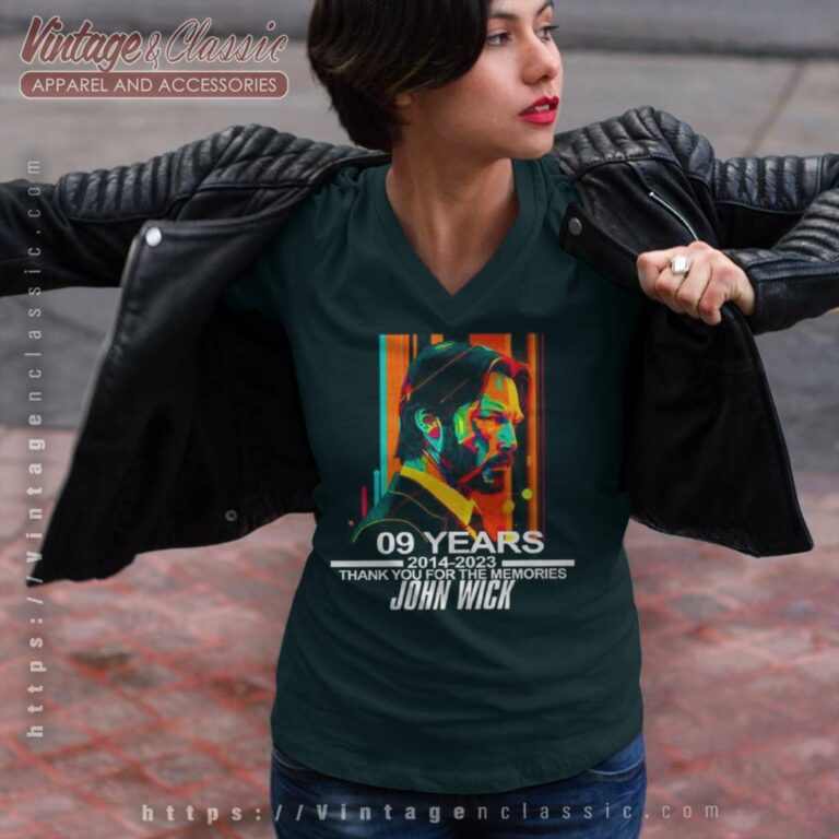 Keanu Reeves Shirt John Wick 4 Movie V Neck TShirt Keanu Reeves Shirt John Wick 4 Movie V Neck TShirt
