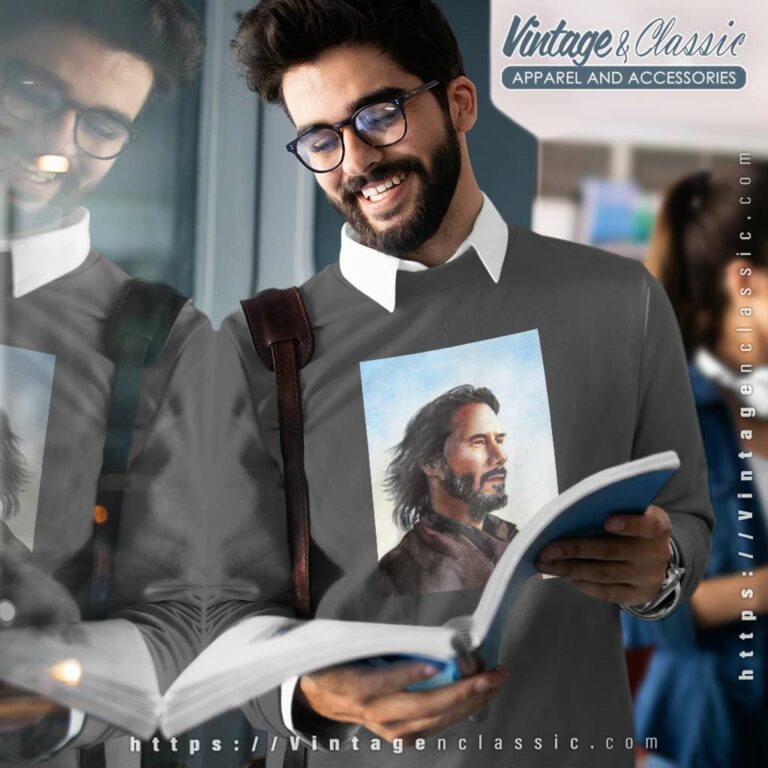 Keanu Reeves Shirt Original Watercolor Painting Sweatshirt Keanu Reeves Shirt Original Watercolor Painting Sweatshirt