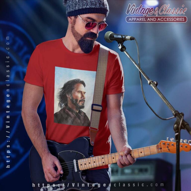 Keanu Reeves Shirt Original Watercolor Painting T Shirt Keanu Reeves Shirt Original Watercolor Painting T Shirt
