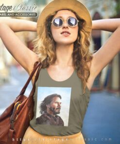 Keanu Reeves Shirt Original Watercolor Painting Tank Top Racerback